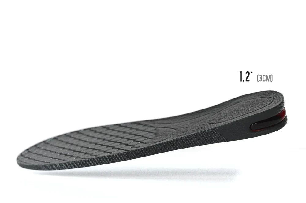 Sole booster insole shown in cross-section