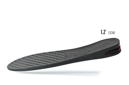 Sole booster insole shown in cross-section