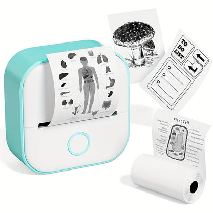 Printed labels produced by the portable thermal printer