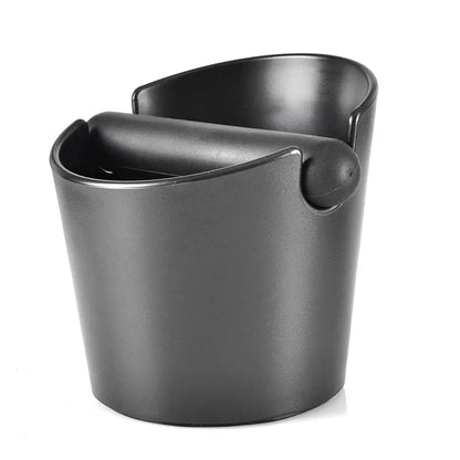 Dark grey straight-style espresso knock box
