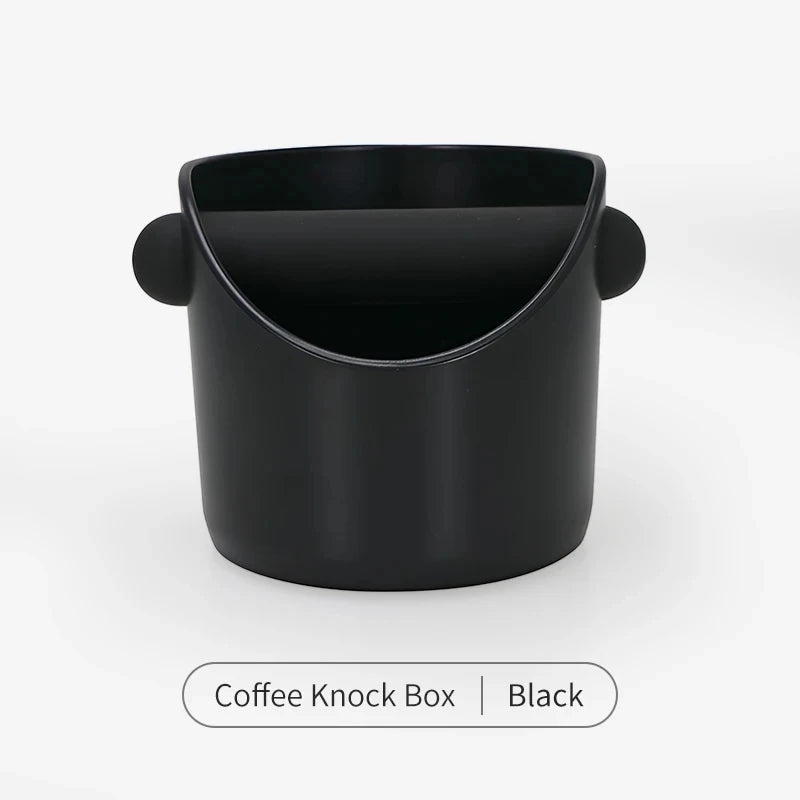 Black espresso knock box