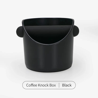 Black espresso knock box
