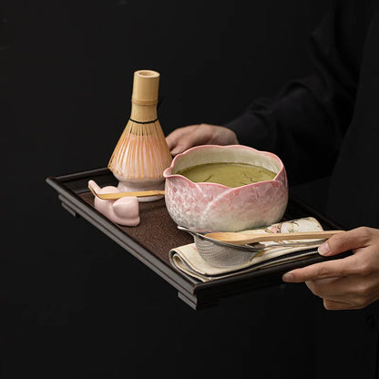 Ceramic matcha set with whisk and accessories