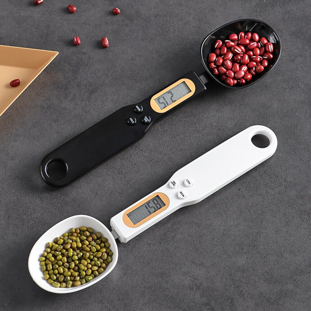 LCD digital kitchen scale spoon holding spices