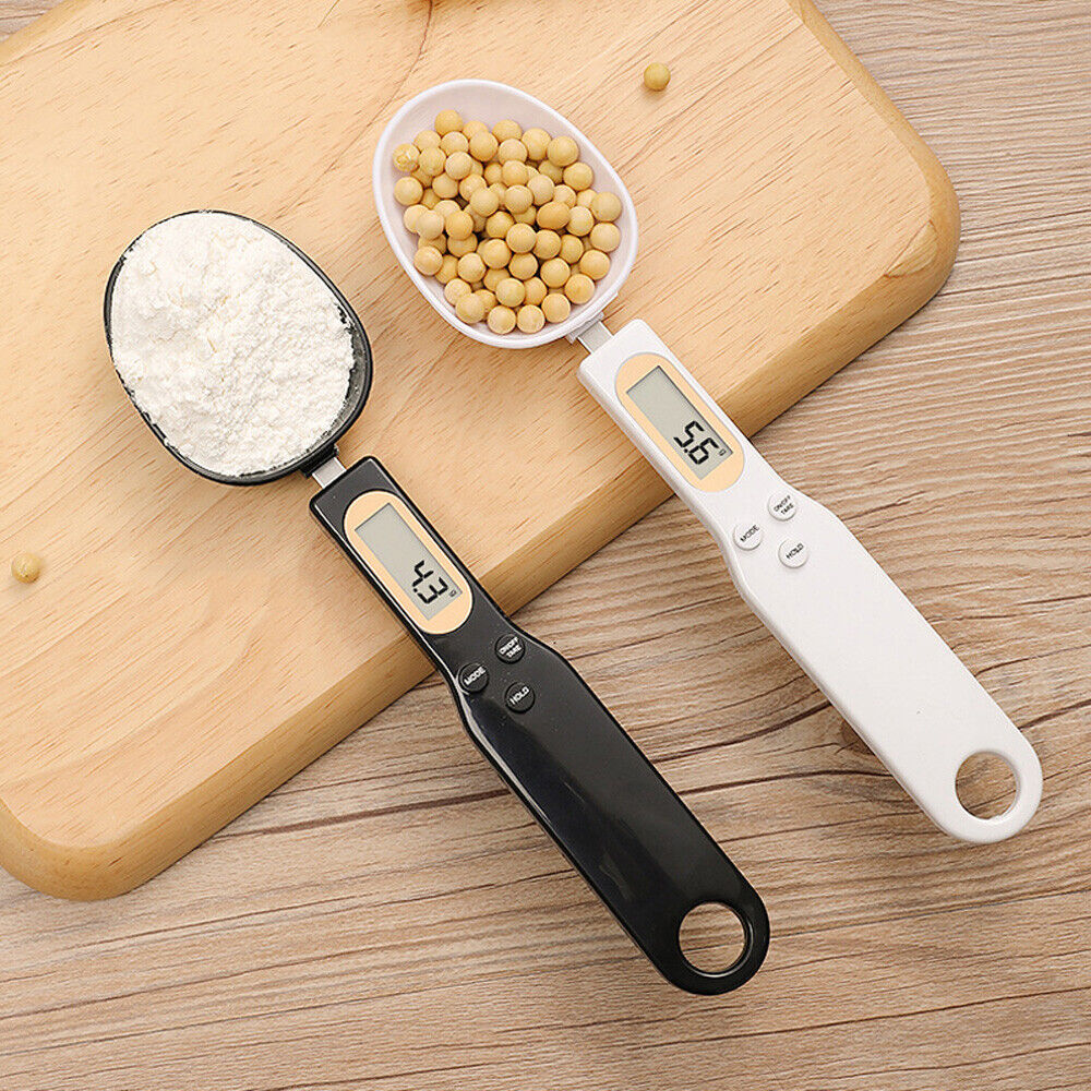 Scale spoon shown from the side